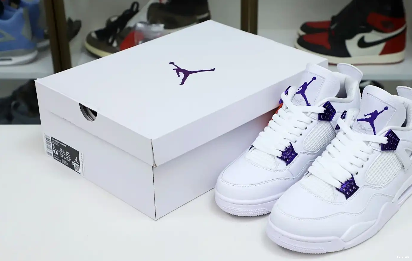 4 PURPLE JORDAN AIR METALLIC 0610
